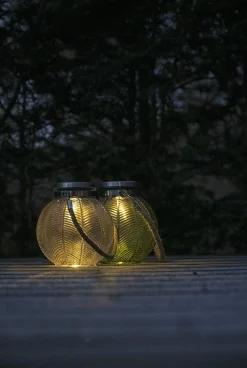 VIAMAJA Lys Og Led|Udendørs Led<Lanterne med solceller – Nancy big clear