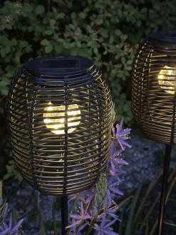 VIAMAJA Lys Og Led|Udendørs Led<Lanterne på spyd Black - Solar