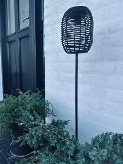 VIAMAJA Lys Og Led|Udendørs Led<Lanterne på spyd Black - Solar