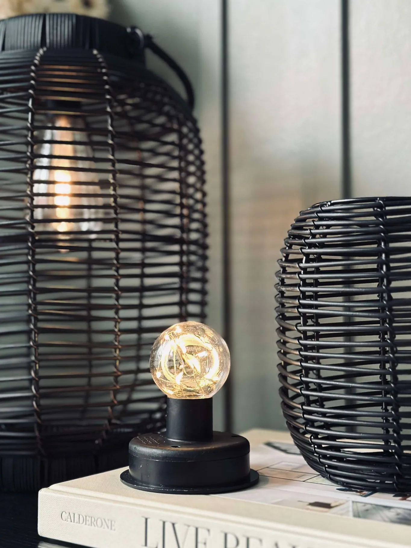 VIAMAJA Lys Og Led|Udendørs Led<Lanterne på spyd Black - Solar