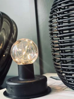 VIAMAJA Lys Og Led|Udendørs Led<Lanterne på spyd Black - Solar