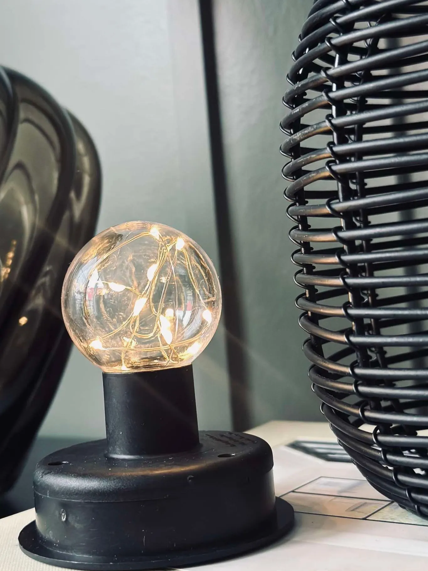 VIAMAJA Lys Og Led|Udendørs Led<Lanterne på spyd Black - Solar