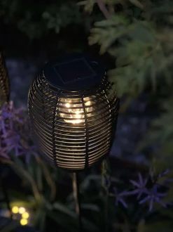 VIAMAJA Lys Og Led|Udendørs Led<Lanterne på spyd Black - Solar