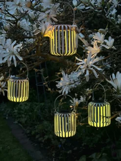 VIAMAJA Lys Og Led|Udendørs Led<Lanterne VILA m. Solceller – Beige metal