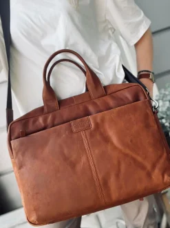 VIAMAJA Computertasker|Læder Tasker<Laptop adventur - chesterfield cognac