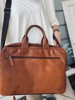 VIAMAJA Computertasker|Læder Tasker<Laptop adventur - chesterfield cognac