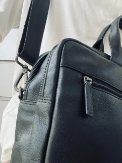 VIAMAJA Computertasker|Læder Tasker<Laptop adventur - Sort