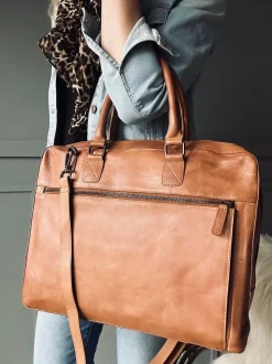 VIAMAJA Computertasker|Tasker Til Mænd<Laptop Cognac London