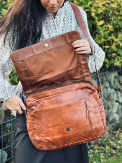 VIAMAJA Computertasker|Tasker Til Mænd<Laptop MILO cognac