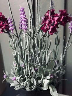 VIAMAJA Blomster<Lavendel 40cm - Hindbær