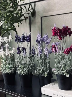 VIAMAJA Blomster<Lavendel 40cm - Lys lilla