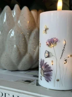 VIAMAJA Lys Og Led|Led Bloklys<LED Bloklys Flower TWINKLE - 12,5cm