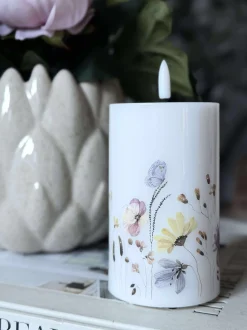 VIAMAJA Lys Og Led|Led Bloklys<LED Bloklys Flower TWINKLE - 12,5cm