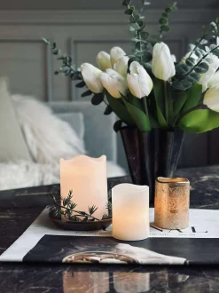 VIAMAJA Lys Og Led|Led Bloklys<LED Bloklys med timer