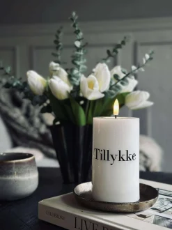 VIAMAJA Lys Og Led|Led Bloklys<LED Bloklys TWINKLE - Tillykke