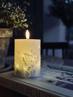 VIAMAJA Lys Og Led|Led Bloklys<LED Bloklys Twinkle wild flora
