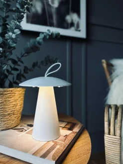 VIAMAJA Lamper|Lys Og Led<LED Bordlampe genopladelig – Hvid - Virker inde og ude