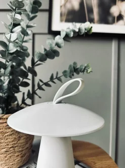 VIAMAJA Lamper|Lys Og Led<LED Bordlampe genopladelig – Hvid - Virker inde og ude