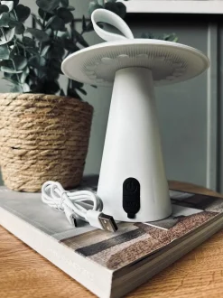 VIAMAJA Lamper|Lys Og Led<LED Bordlampe genopladelig – Hvid - Virker inde og ude