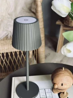 VIAMAJA Lys Og Led|Led Lamper<LED bordlampe MILLA Taupe - genopladelig
