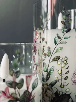 VIAMAJA Lys Og Led|Led Bloklys<LED FLORA Cylinder – Sæt med 3 stk og fjernbetjening