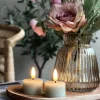 VIAMAJA Led Fyrfadslys|Restparti<LED Fyrfadslys 2 stk - Mint voks
