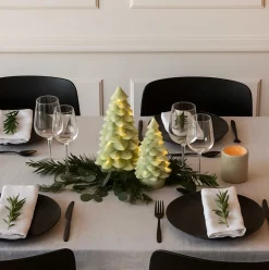 VIAMAJA Led Jul|Led Dekoration<LED juletræer med lyskæde - 2 pak