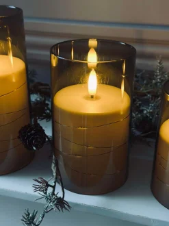 VIAMAJA Lys Og Led|Led Bloklys<LED Lys ALMA 3 stk m. fjernbetjening