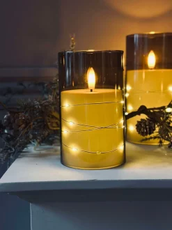 VIAMAJA Lys Og Led|Led Bloklys<LED Lys ALMA 3 stk m. fjernbetjening