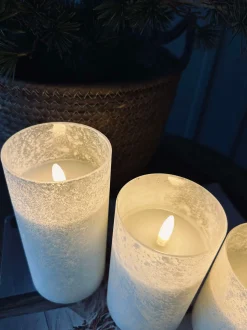 VIAMAJA Lys Og Led|Led Bloklys<LED Lys FROZEN - Hvid 3 stk