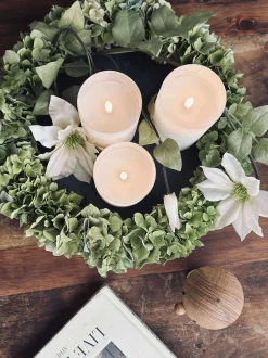 VIAMAJA Lys Og Led|Led Bloklys<LED Lys FROZEN - Hvid 3 stk