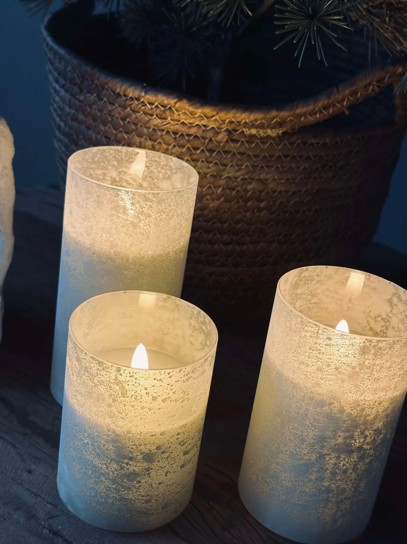 VIAMAJA Lys Og Led|Led Bloklys<LED Lys FROZEN - Mint 3 stk