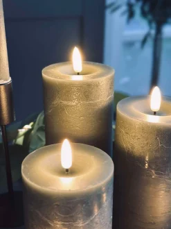 VIAMAJA Lys Og Led|Led Bloklys<LED Lys pakke med 9 LED lys - grå/grøn