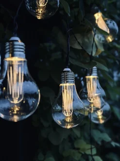 VIAMAJA Lys Og Led|Udendørs Led<LED Lyskæde med solceller - Udendørs med 10 pære