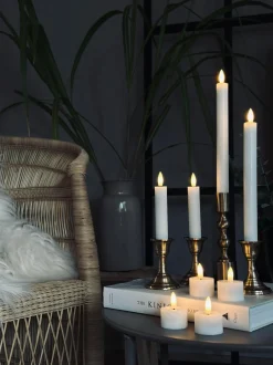 VIAMAJA Lys Og Led|Led Fyrfadslys<LED Lyspakke med 8 dele - Hvid