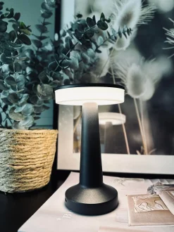 VIAMAJA Lamper|Lys Og Led<LED Touch Bordlampe genopladelig - Sort