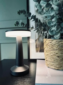 VIAMAJA Lamper|Lys Og Led<LED Touch Bordlampe genopladelig - Sort