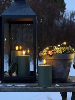 VIAMAJA Lys Og Led|Udendørs Led<LED Udendørs Bloklys - Sæt af 3 stk - Grøn