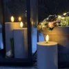 VIAMAJA Lys Og Led|Udendørs Led<LED Udendørs Bloklys sæt af 3 stk – Sand