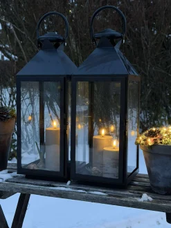 VIAMAJA Lys Og Led|Udendørs Led<LED Udendørs Bloklys sæt af 3 stk – Sand