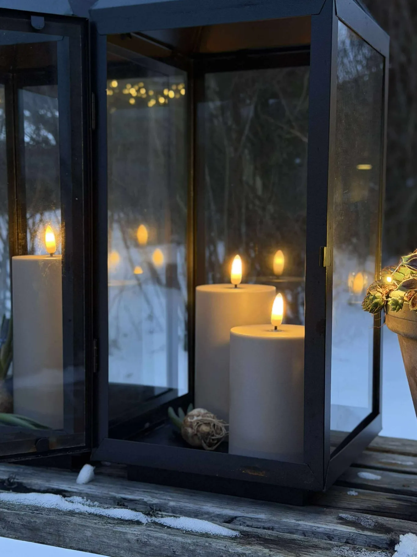 VIAMAJA Lys Og Led|Udendørs Led<LED Udendørs Bloklys sæt af 3 stk – Sand