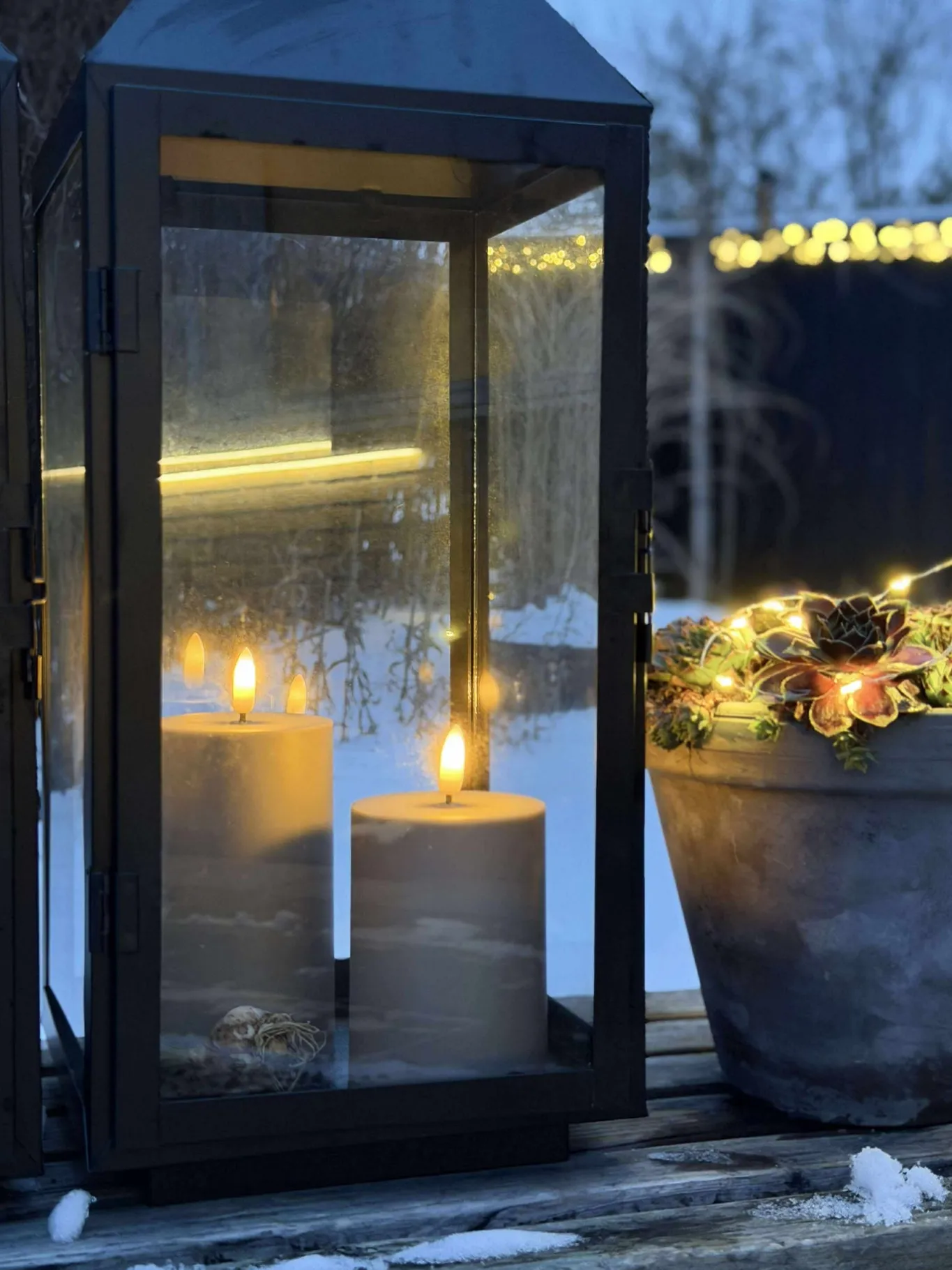 VIAMAJA Lys Og Led|Udendørs Led<LED Udendørs Bloklys sæt af 3 stk – Sand