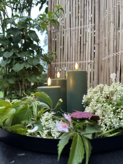 VIAMAJA Lys Og Led|Udendørs Led<LED Udendørs Bloklys sæt af 3 stk – Grøn