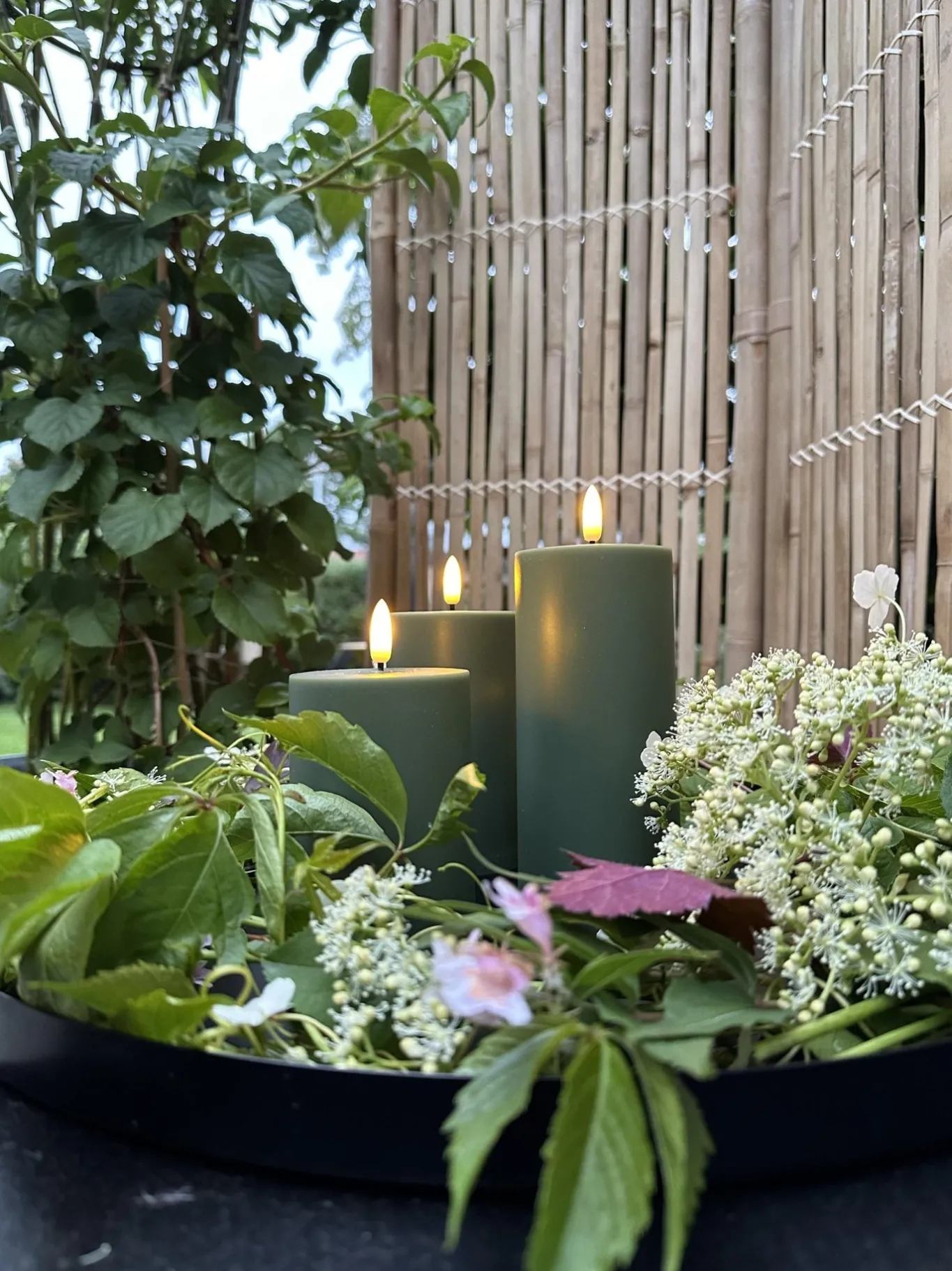 VIAMAJA Lys Og Led|Udendørs Led<LED Udendørs Bloklys sæt af 3 stk – Grøn
