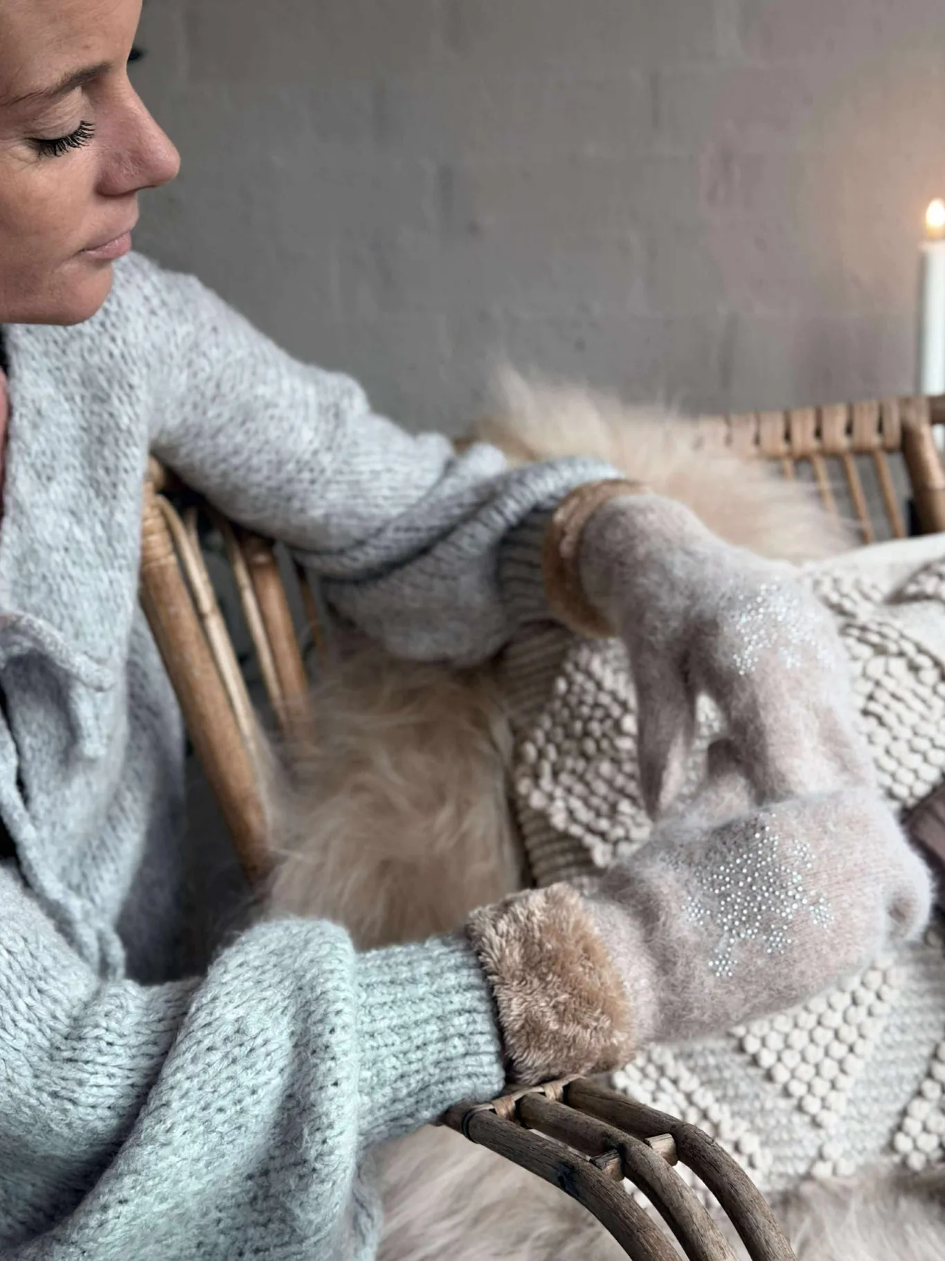 VIAMAJA Huer Og Handsker<Luffer Soft beige