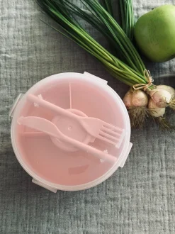 VIAMAJA Div. Køkken|Køkken Opbevaring<Lunchbox m. dressing kop - Rosa