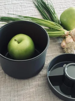 VIAMAJA Div. Køkken|Køkken Opbevaring<Lunchbox m. dressing kop - Sort