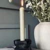 VIAMAJA Lysestager<Lysestage - Vendbar Grå glas