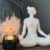 VIAMAJA Lysestager<Lysestage - Vendbar grønt glas