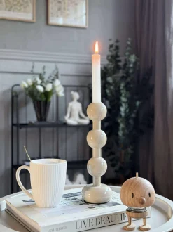 VIAMAJA Lysestager<Lysestage Beige